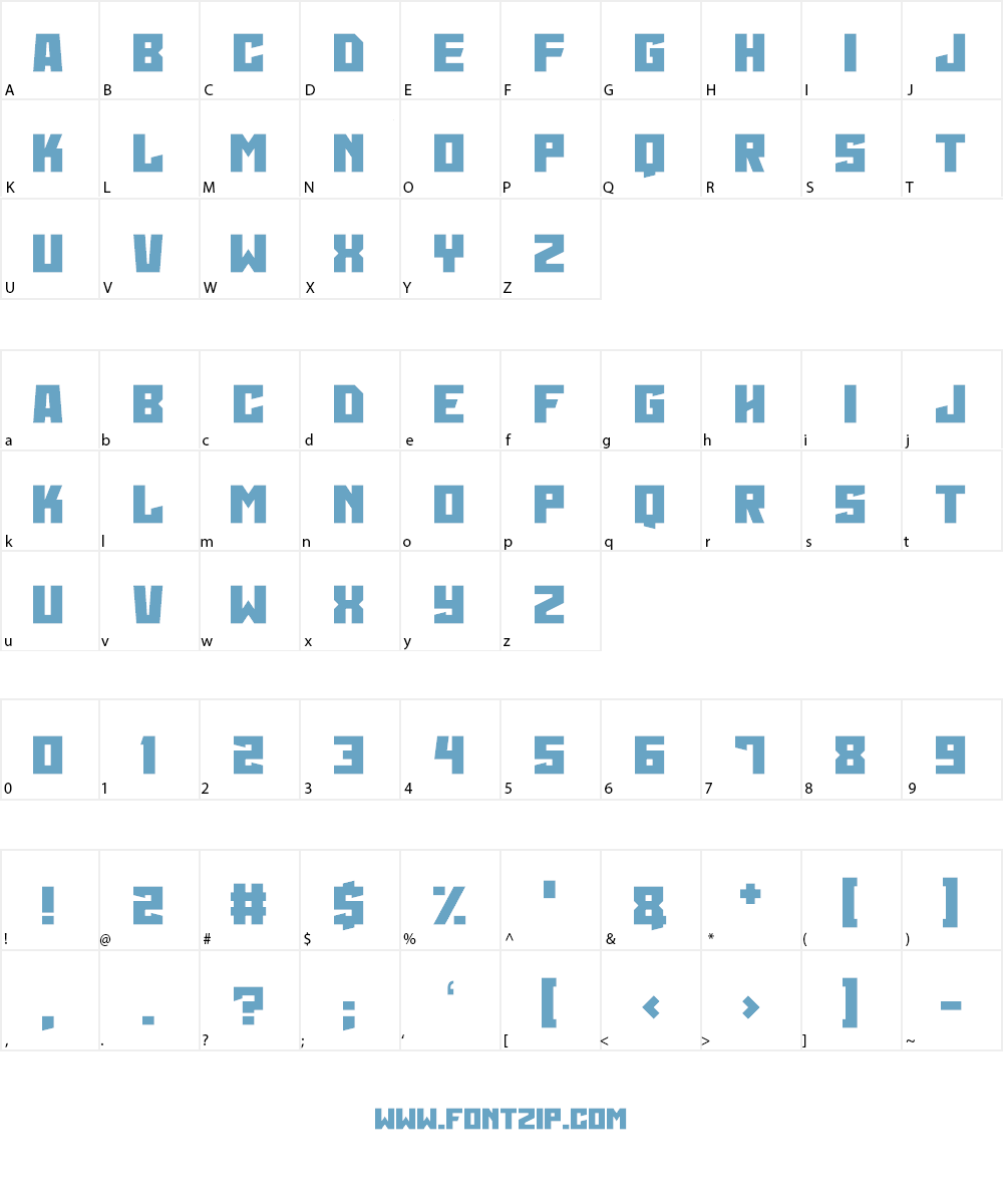Martian Wars Font Character
